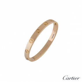 Cartier 18k Rose Gold Love Bracelet Size 16 B6035616